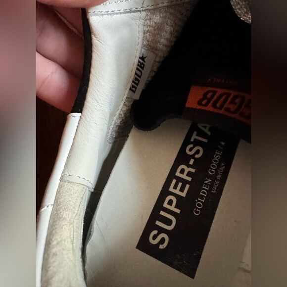 Golden Goose Women's Super Star Suede Silver Sparkle Sneakers + Bags Size 39 - Picture 14 of 14